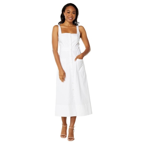 Equipment Dresses & Skirts - New EQUIPMENT Aris cotton-poplin midi dress size 8